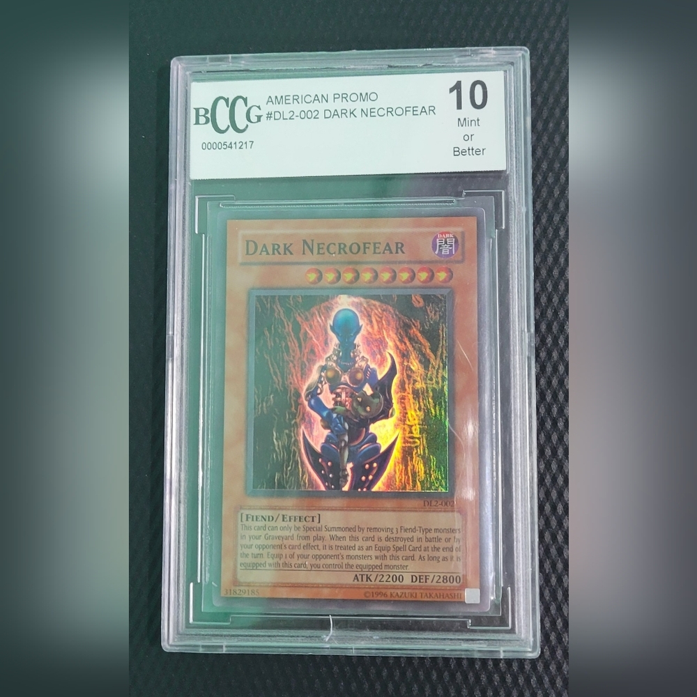 Rare Yu-Gi-Oh! Dark Necrofear  Card BCCG AMERICAN PROMO #DL2-002. 1996 10 MINT